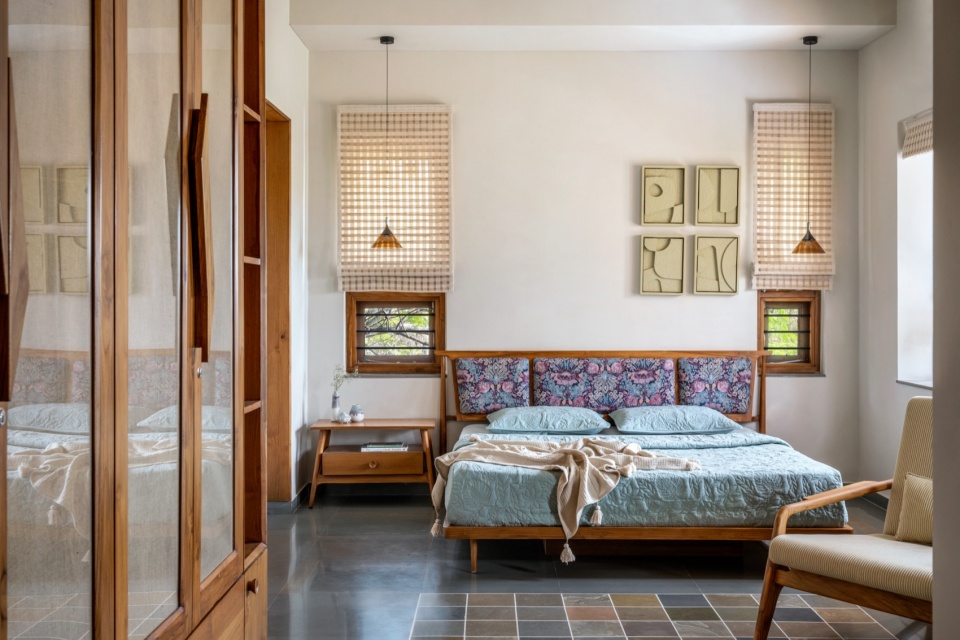 Bed room 1 First floor terra kota house by terra firma architects