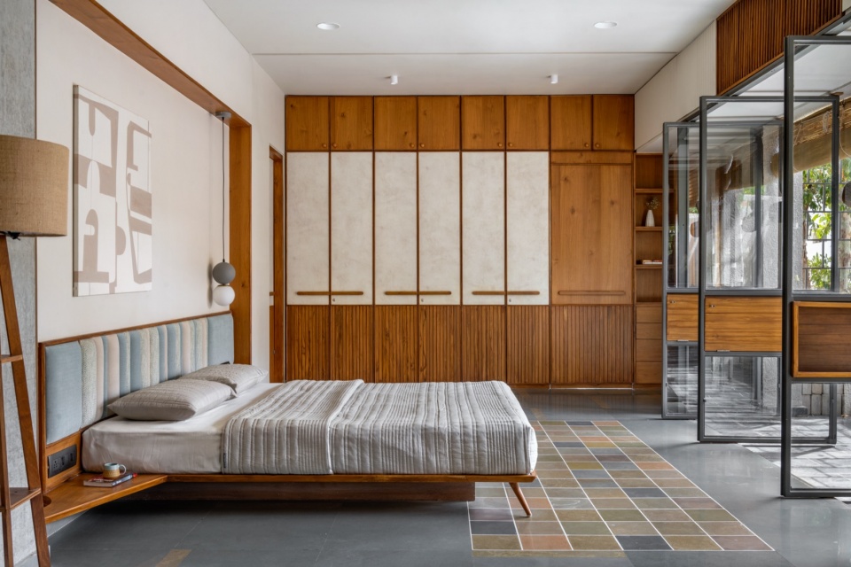 Bedroom 02 first floor terra kota house by terra firma architects
