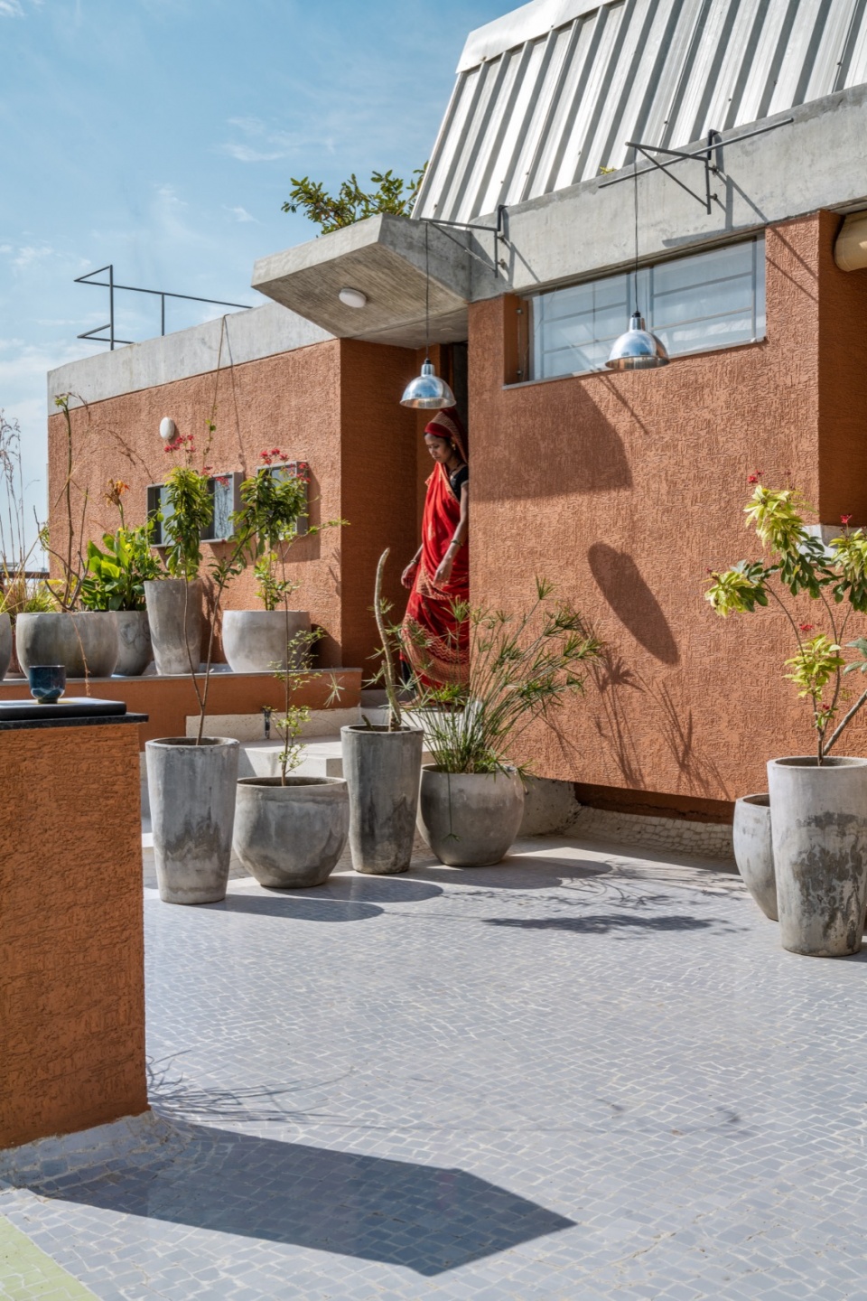 Office entry 2nd floor terra kota house by terra firma architects