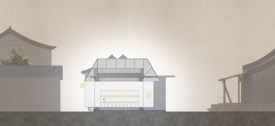 剖面图 white is good shop by designreserve