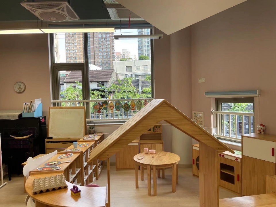 回访教学单元室内 jingan yuyao road kindergarten branch by atelier liu yuyang architects