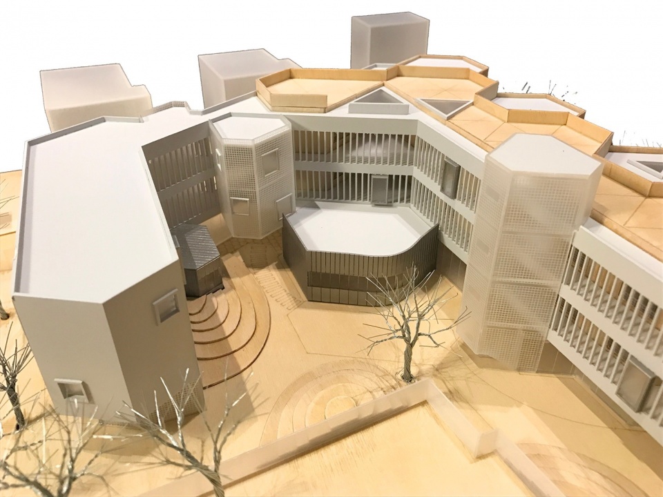庭院小鸟瞰 jingan yuyao road kindergarten branch by atelier liu yuyang architects