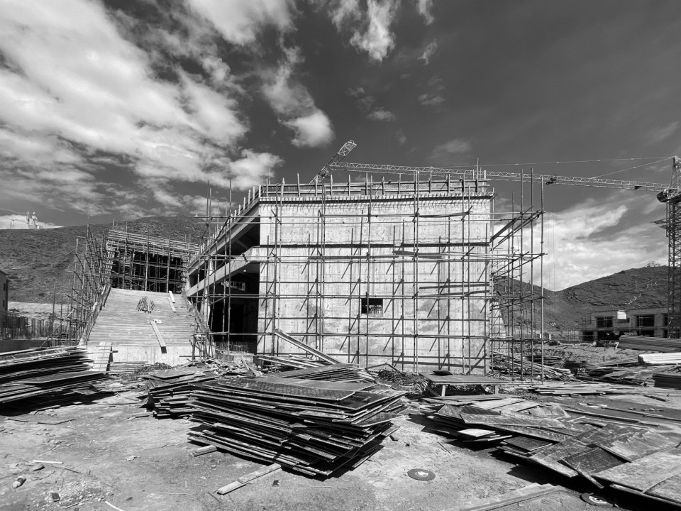 施工过程图2 Construction Process2 tibetan thangka art museum