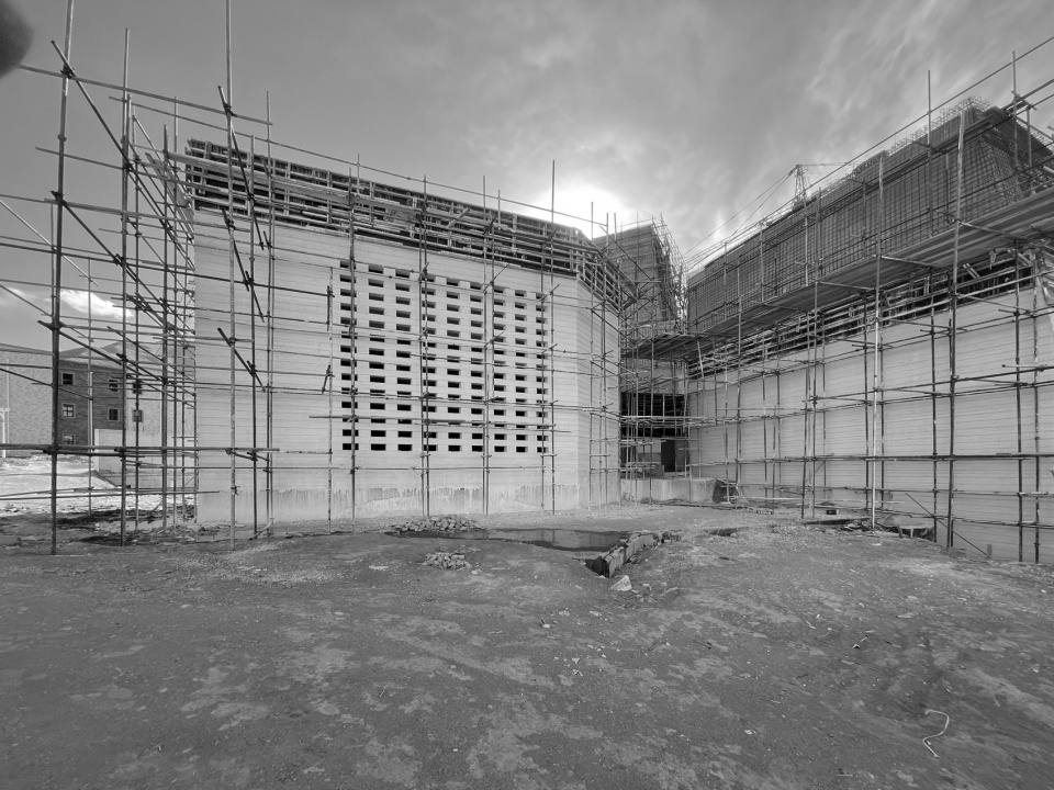 施工过程图3 Construction Process3 tibetan thangka art museum