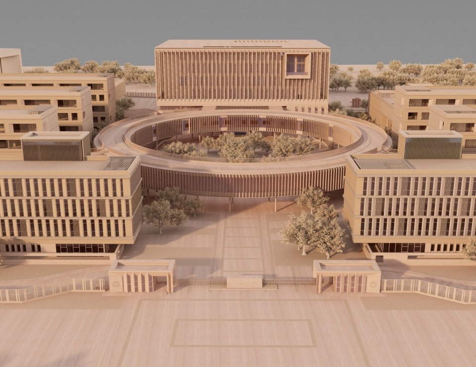 模型鸟瞰图 2 华工院