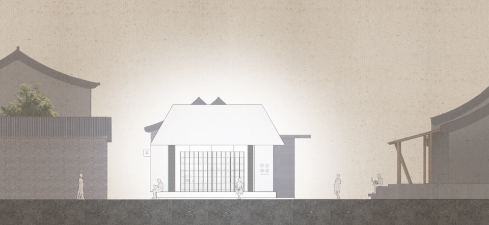 立面图 white is good shop by designreserve