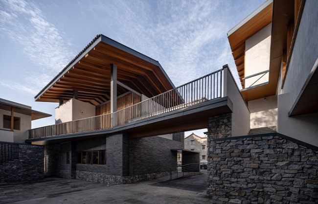 Party and Public Center of Longnan Village, China by Sens Architects