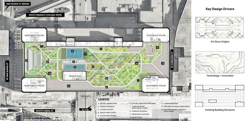 The Meadow at the Old Chicago Post Office by Hoerr Schaudt