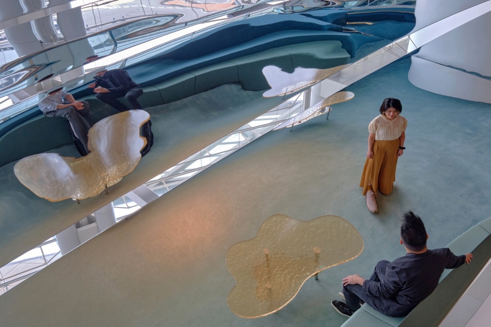 art basel hong kong vip lounge by snohetta