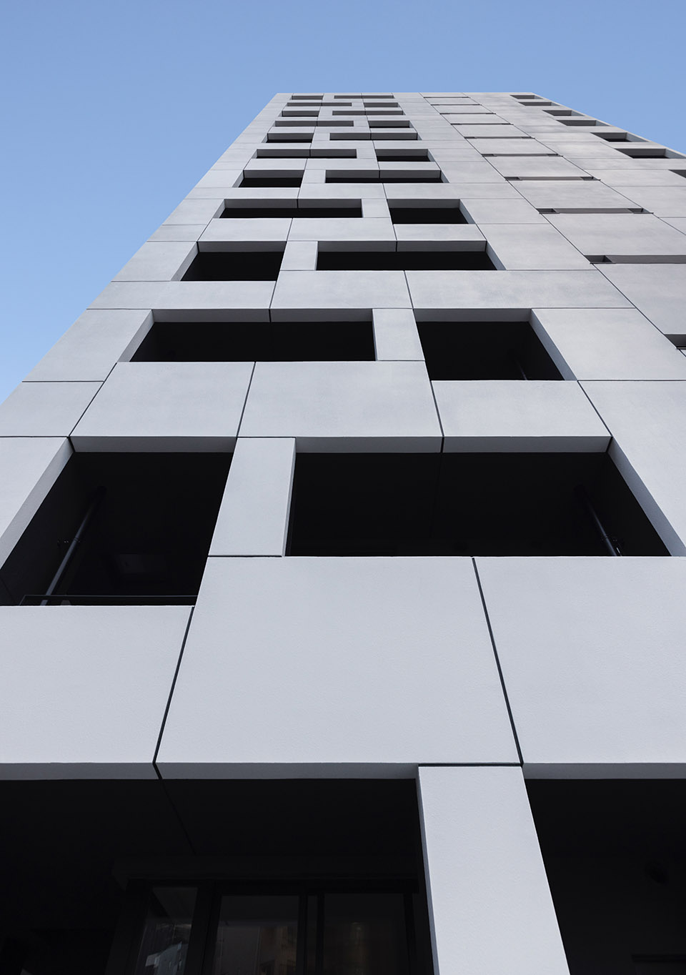 monochrome in fukuoka by sako architects