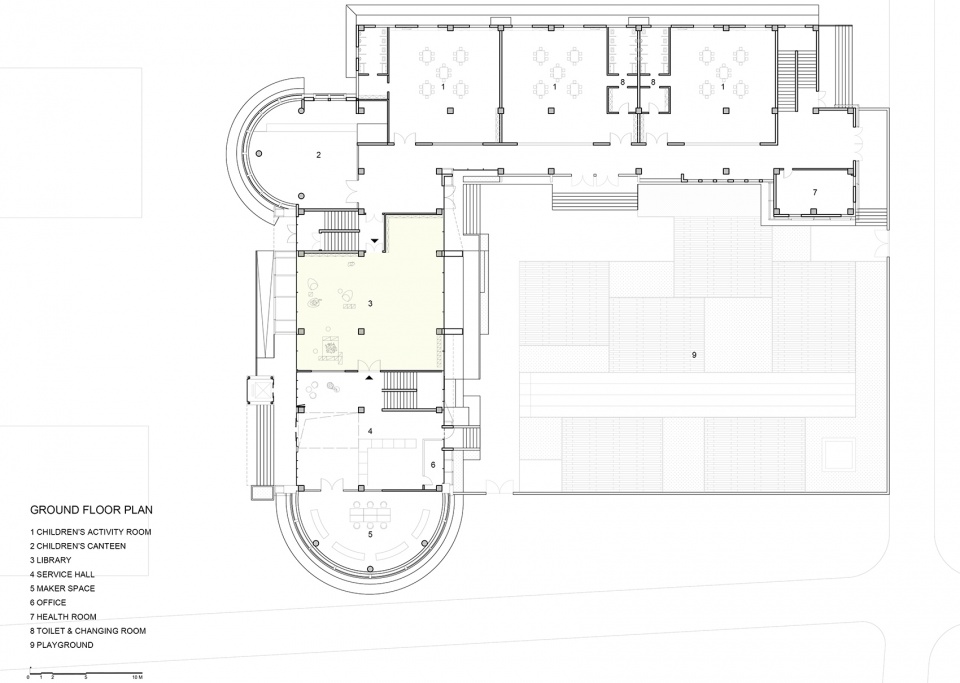 the qinghuayuan intergenerational community center renovation by atelier xi