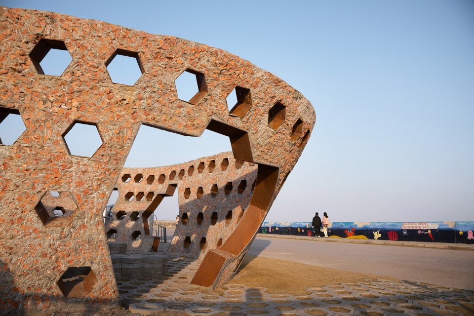 three ecological pavilions by the sea by hcch studio