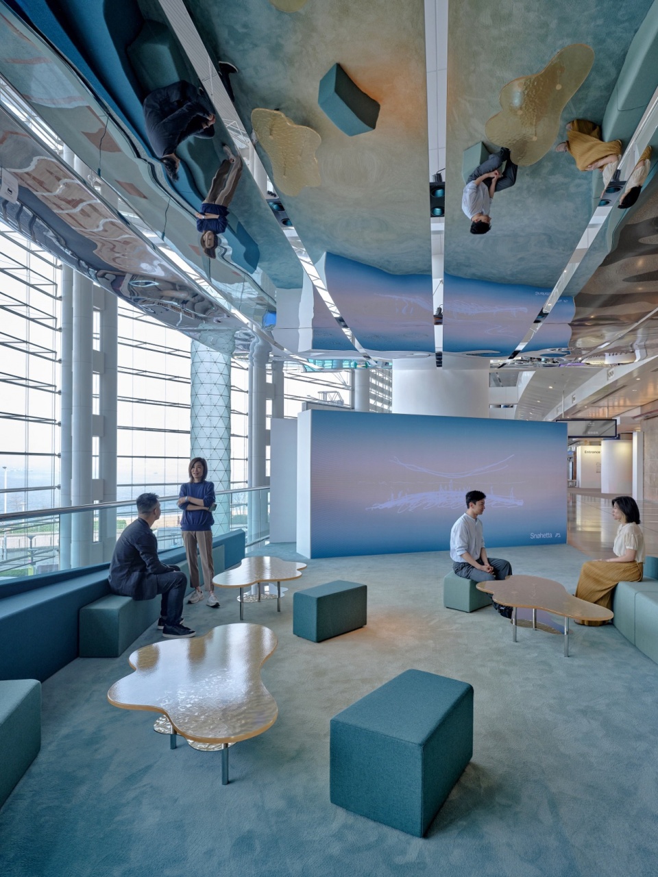 art basel hong kong vip lounge by snohetta