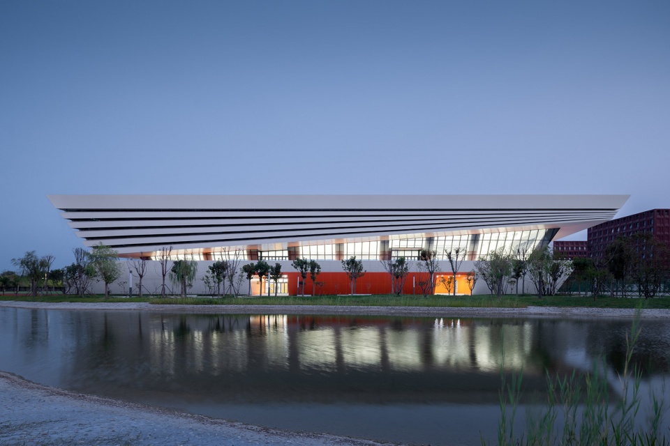 bohai university of science and technology gymnasium by adcas