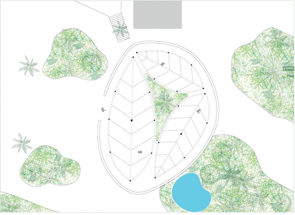 folhas sagradas pavilion by atelier daniel florez