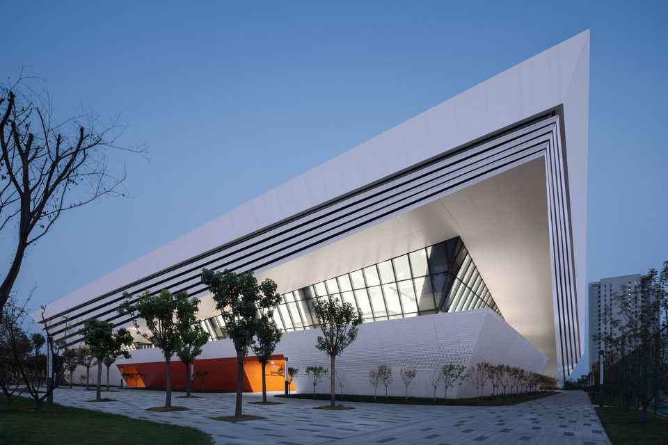 bohai university of science and technology gymnasium by adcas