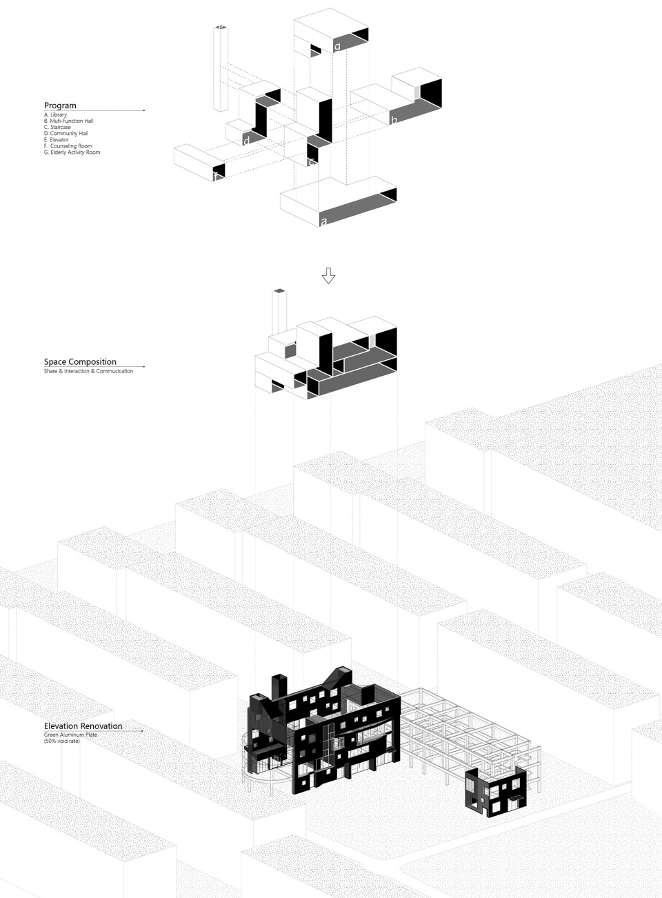 the qinghuayuan intergenerational community center renovation by atelier xi