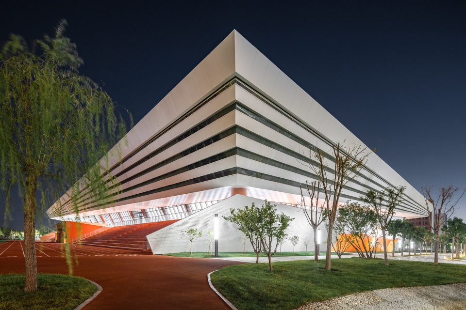 bohai university of science and technology gymnasium by adcas
