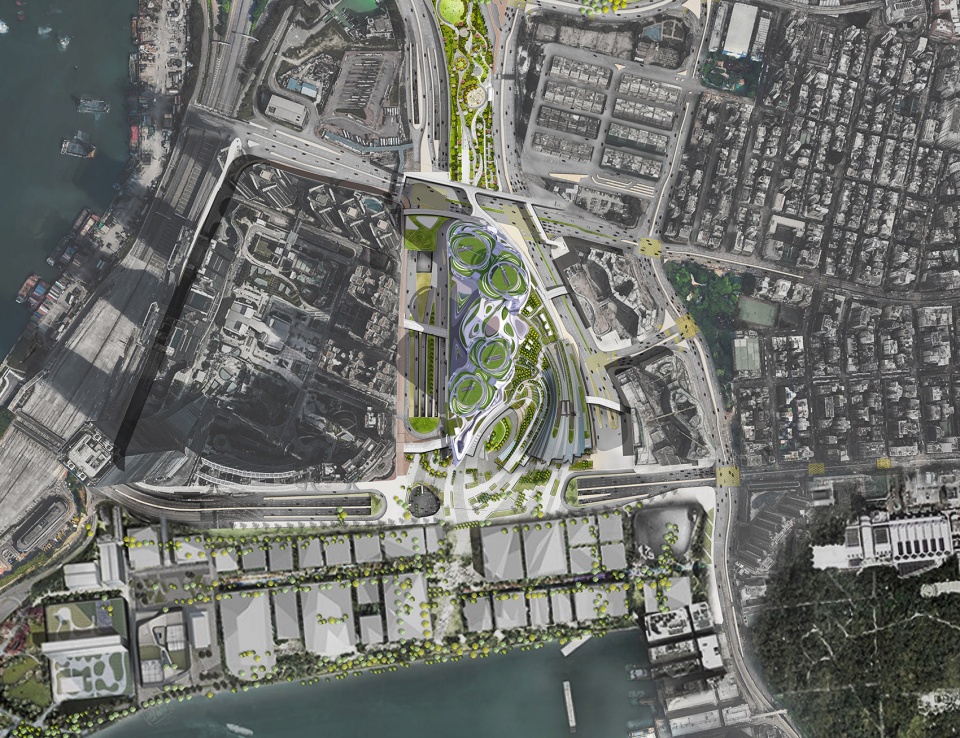 hong kongs high speed rail west kowloon terminus by zaha hadid