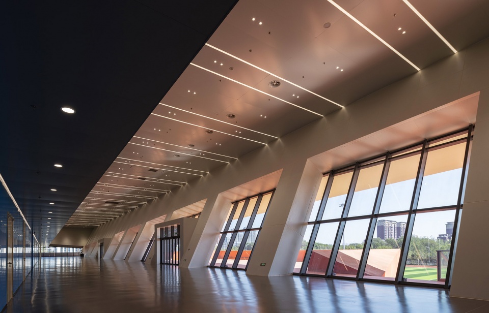 bohai university of science and technology gymnasium by adcas