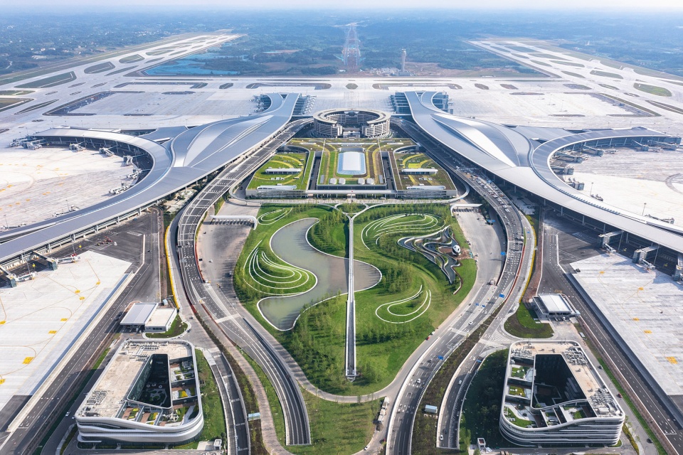 chengdu tianfu international airport by cswadi