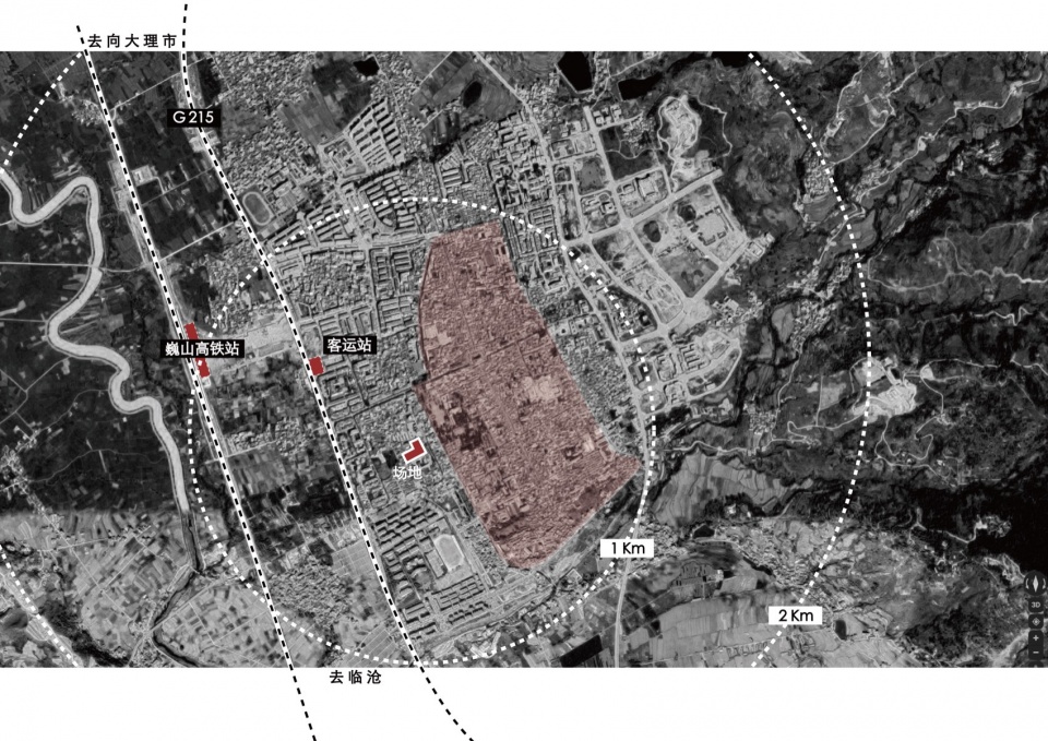 区位分析 Site analysis diagram ©迹·建筑事务所TAO