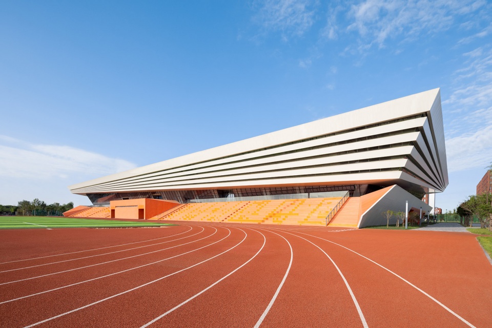 bohai university of science and technology gymnasium by adcas