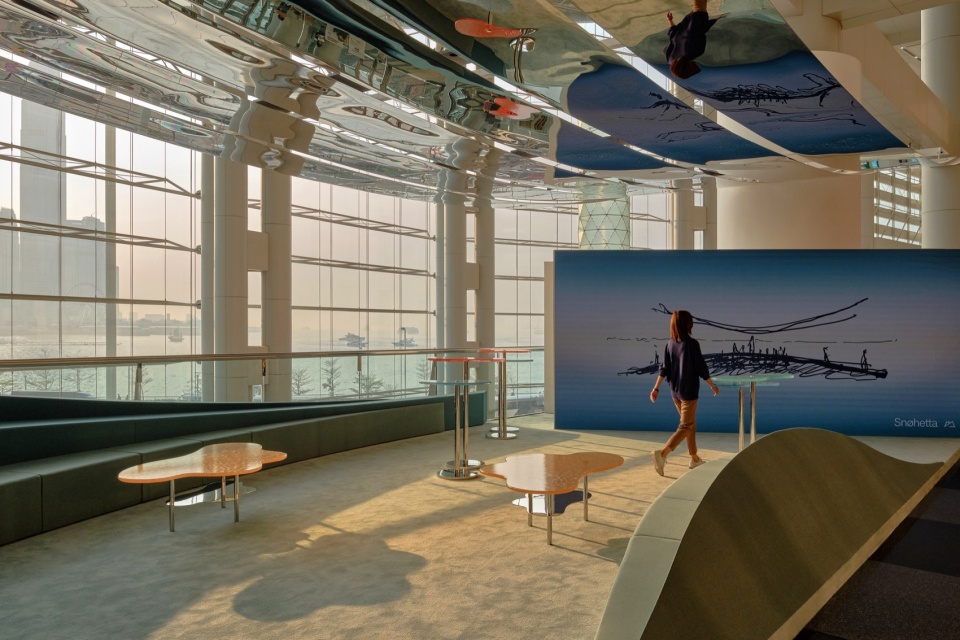 art basel hong kong vip lounge by snohetta