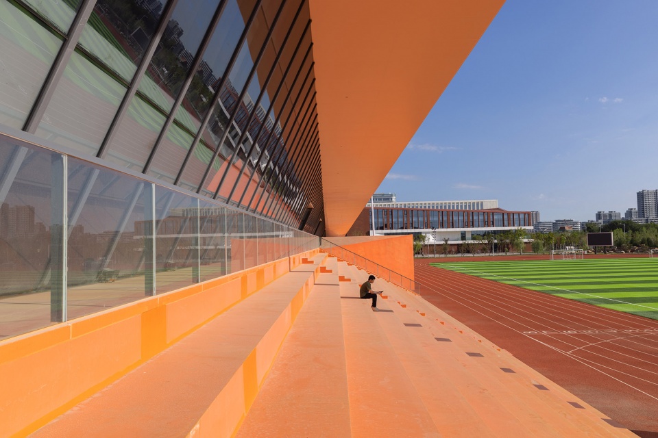 bohai university of science and technology gymnasium by adcas