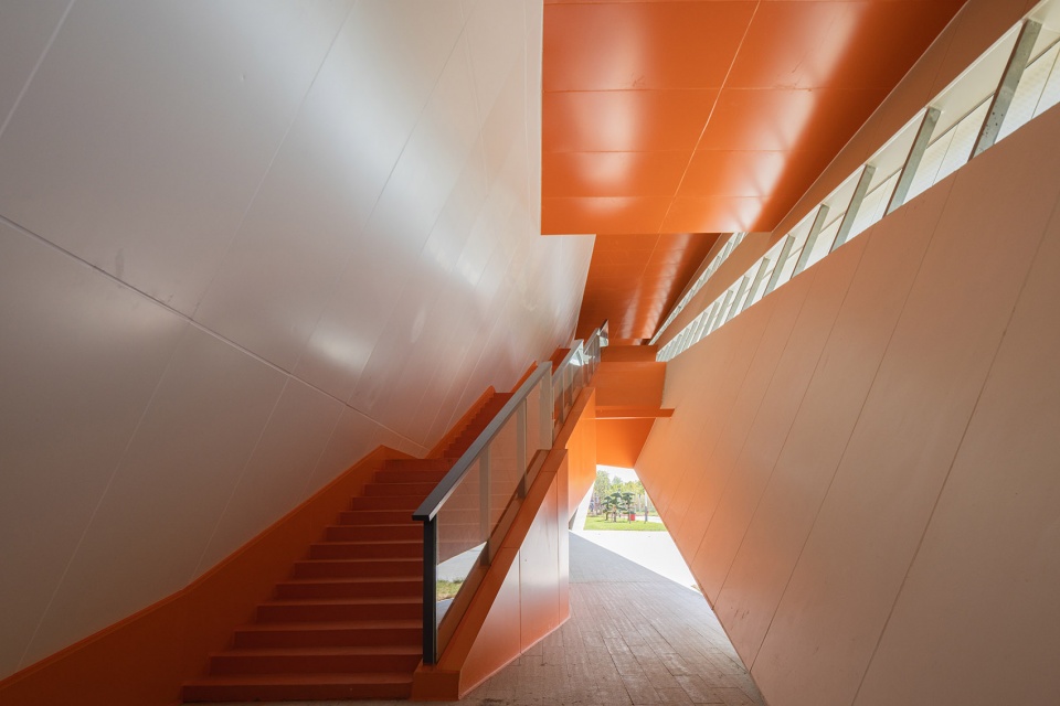 bohai university of science and technology gymnasium by adcas