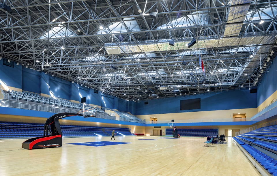 bohai university of science and technology gymnasium by adcas