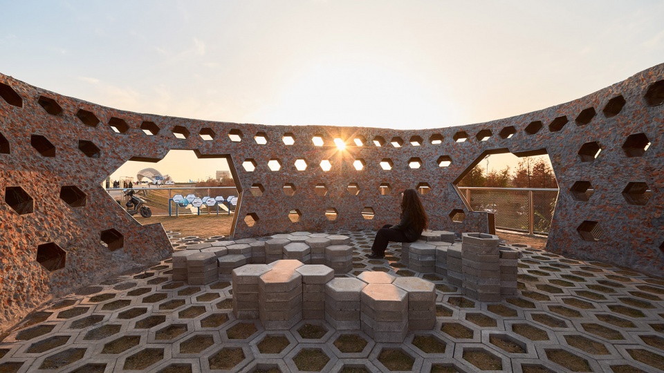 three ecological pavilions by the sea by hcch studio