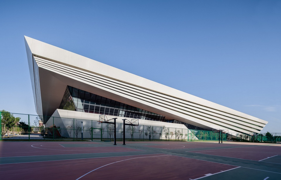 bohai university of science and technology gymnasium by adcas
