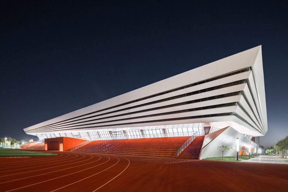 bohai university of science and technology gymnasium by adcas