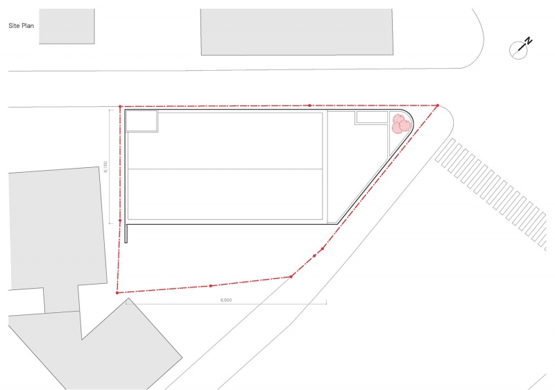 monochrome in fukuoka by sako architects