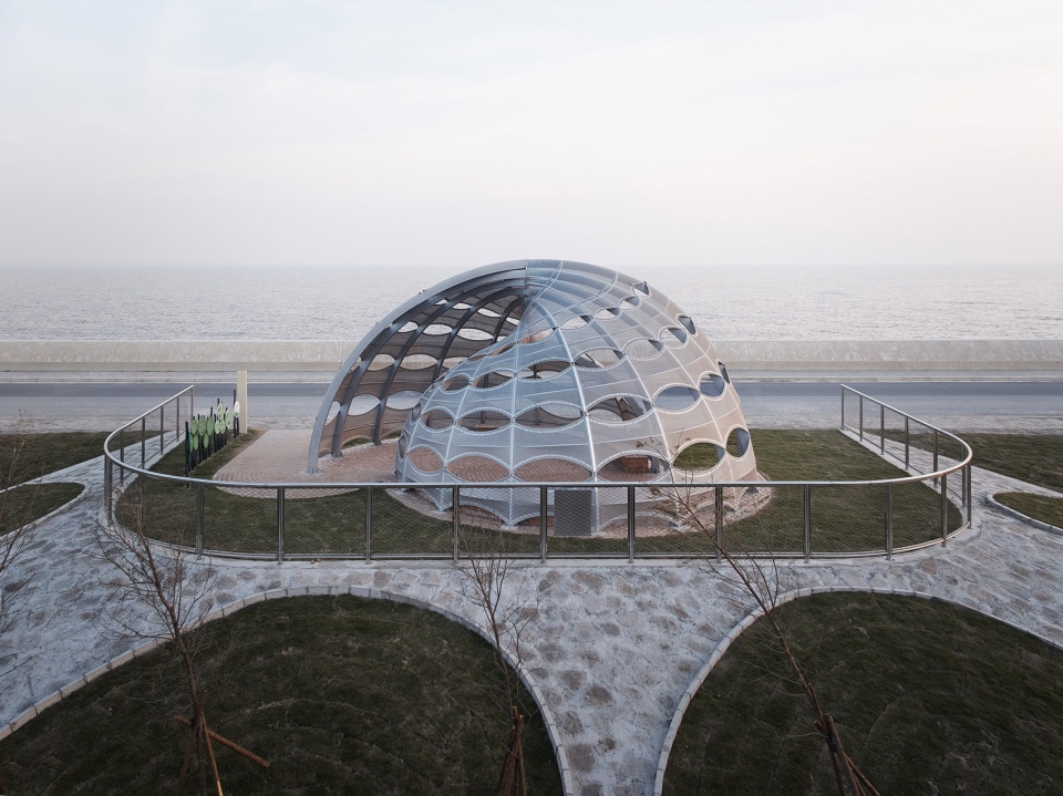 three ecological pavilions by the sea by hcch studio