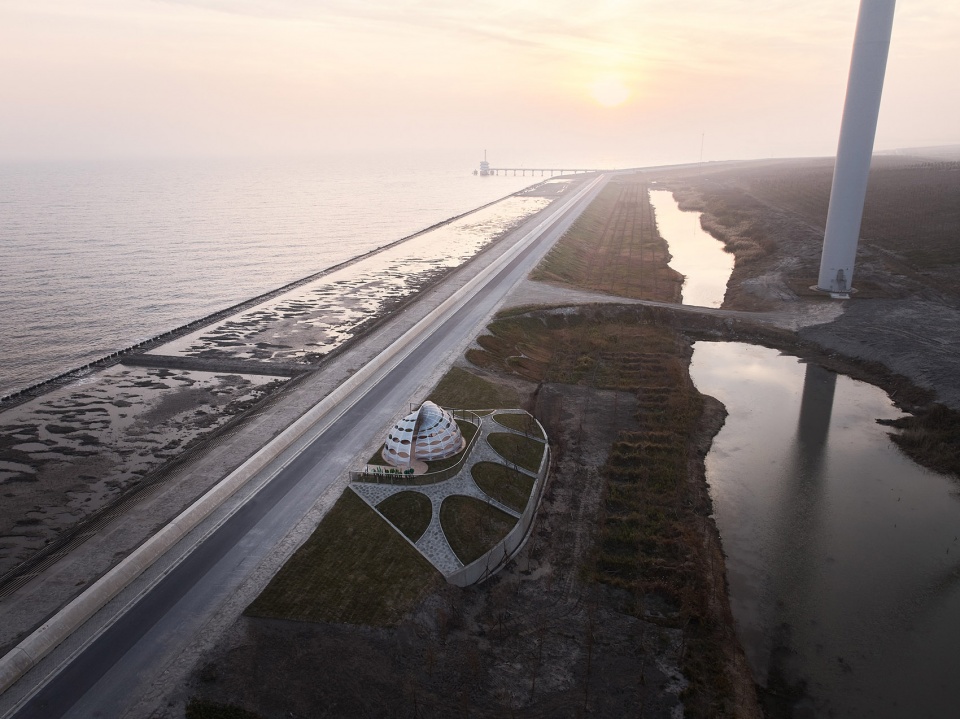 three ecological pavilions by the sea by hcch studio