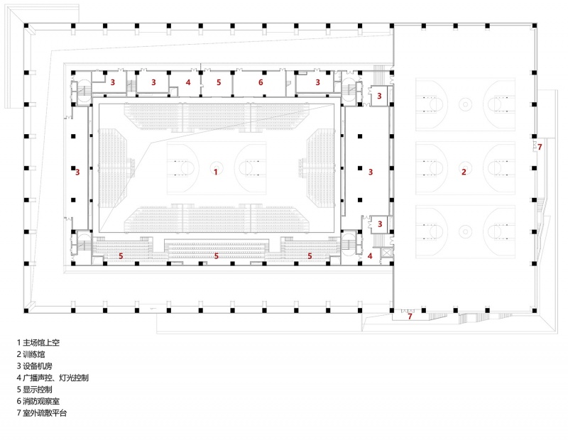 bohai university of science and technology gymnasium by adcas
