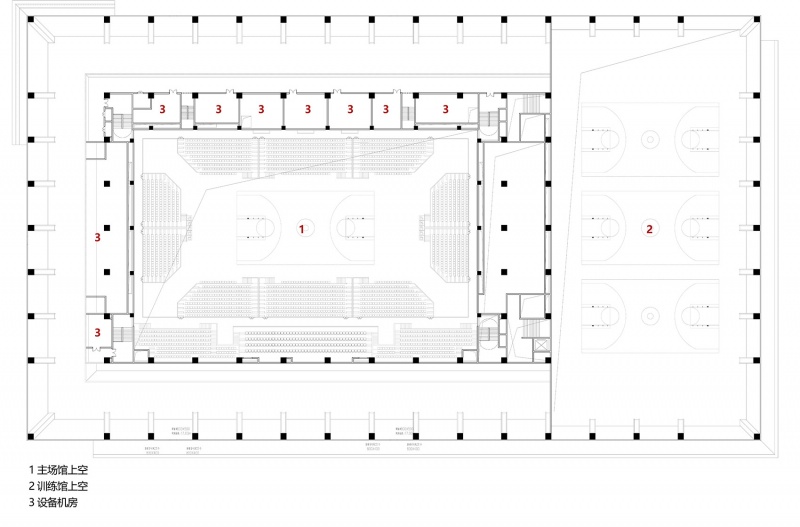 bohai university of science and technology gymnasium by adcas