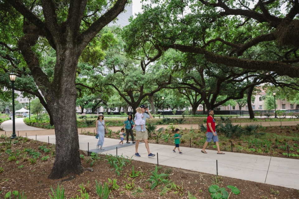 hermann park conservancy by michael van valkenburgh associates