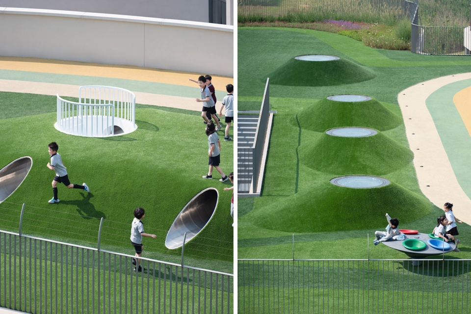 suzhou mountain bilingual school landscape by open zscape