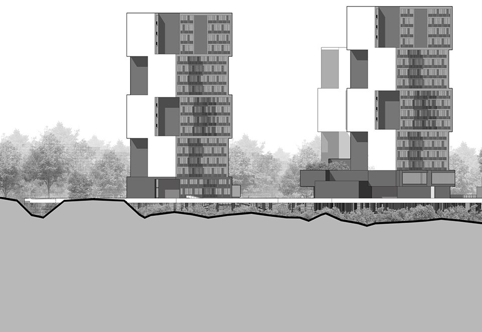Xiufeng Student Apartment Complex China by THAD