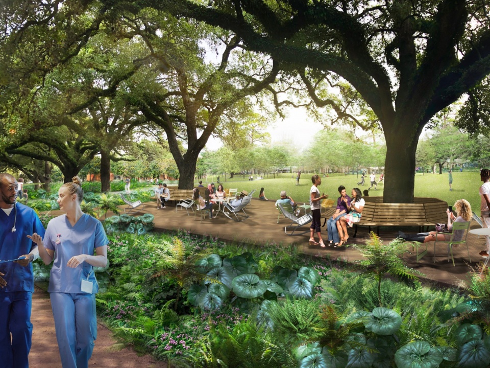 hermann park conservancy by michael van valkenburgh associates