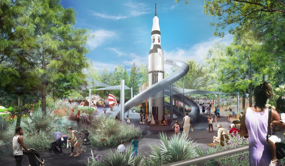 hermann park conservancy by michael van valkenburgh associates