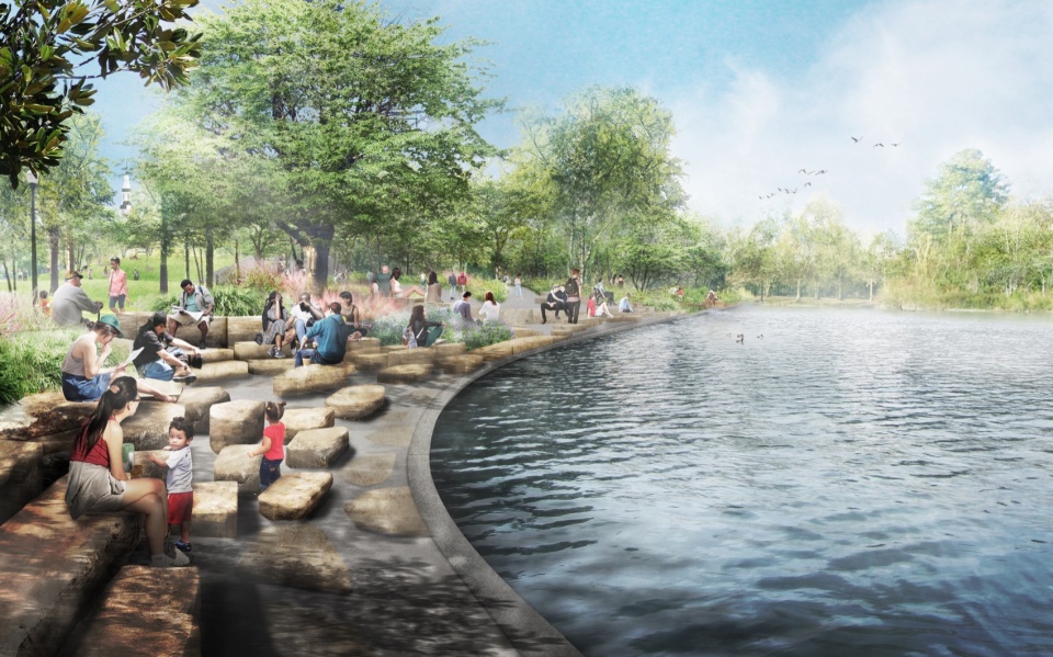 hermann park conservancy by michael van valkenburgh associates