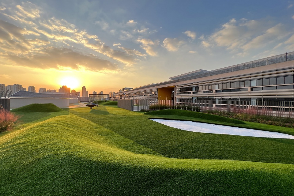 suzhou mountain bilingual school landscape by open zscape