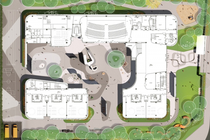 suzhou mountain bilingual school landscape by open zscape