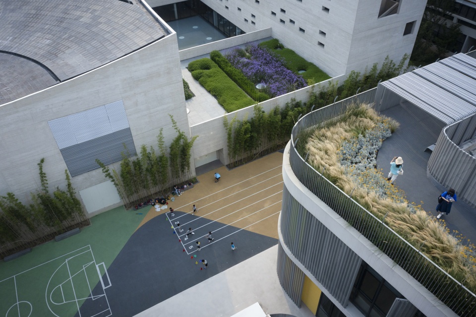suzhou mountain bilingual school landscape by open zscape