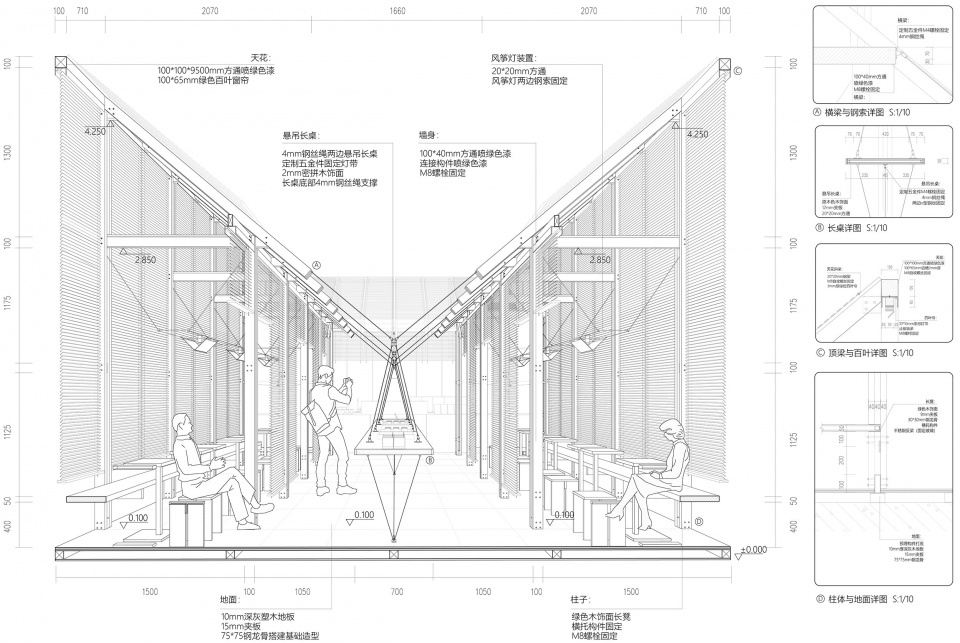 .绿院剖面图©加减智库设计事务所jpg charlies tea 2024 new concept store design