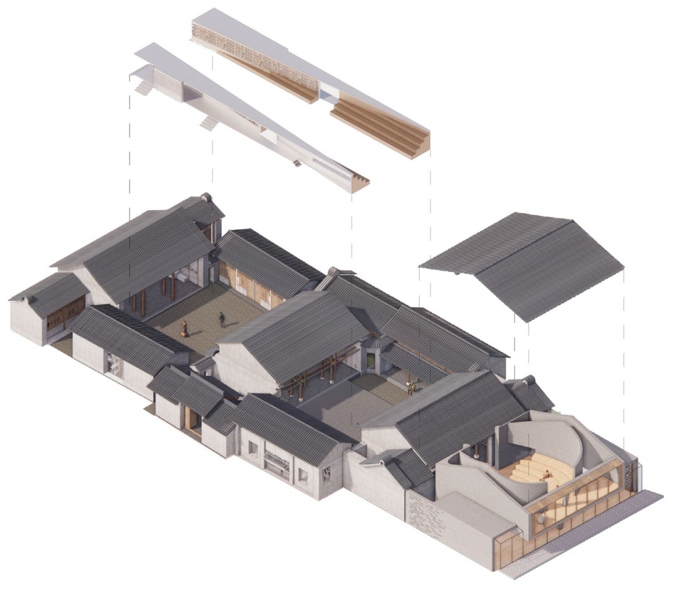轴测分析图 Exploded axonometric diagram ©迹·建筑事务所TAO
